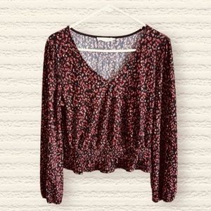 LUSH floral blouse